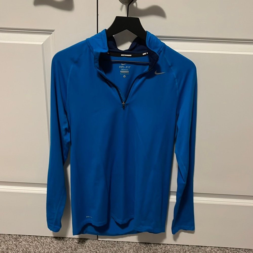 Nike Mens Blue 1/4 Zip AS